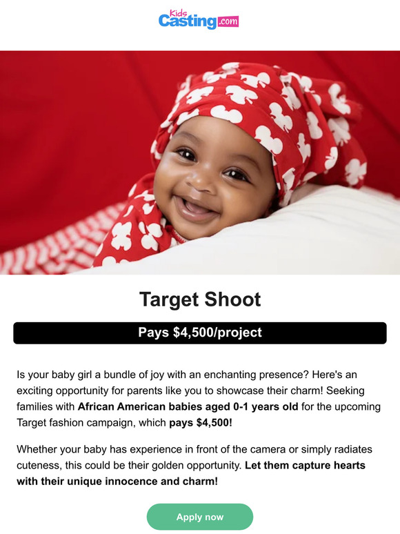 Samani is invited to Target commercial