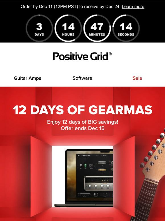 Don't miss 12 days of deals 🎸