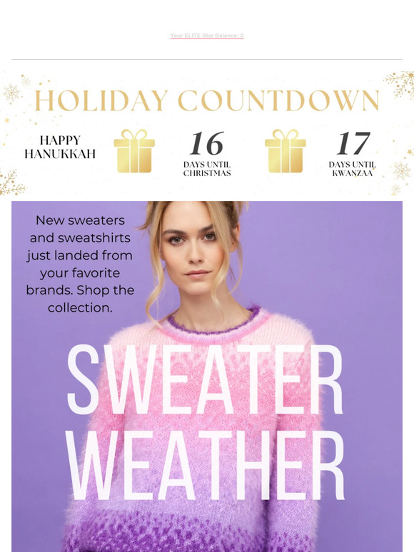 Sweater weather is in full swing
