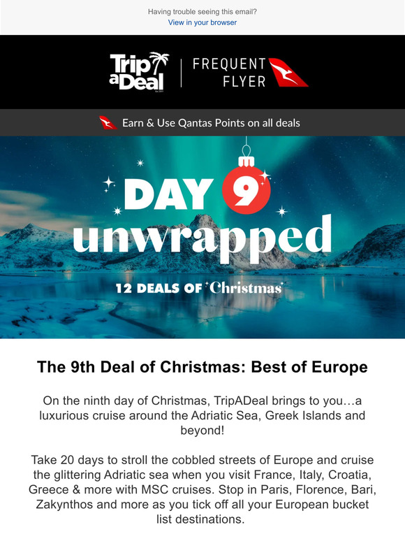 TripADeal’s 12 Deals of Christmas: Deal 9 Unwrapped! Save $200 Per Person