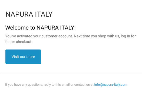 Customer account confirmation