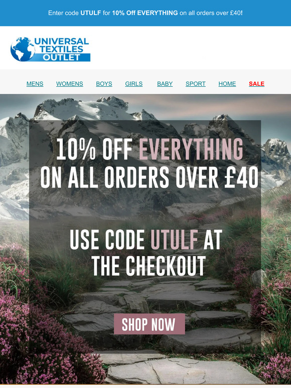🏔️ Hey , Get 10% Off EVERYTHING Until Sunday! 🏔️