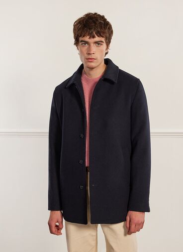 Pea Coat | Melton Wool | Navy