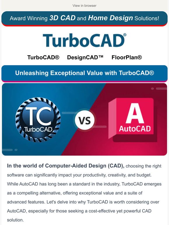 Unleashing Exceptional Value with TurboCAD®