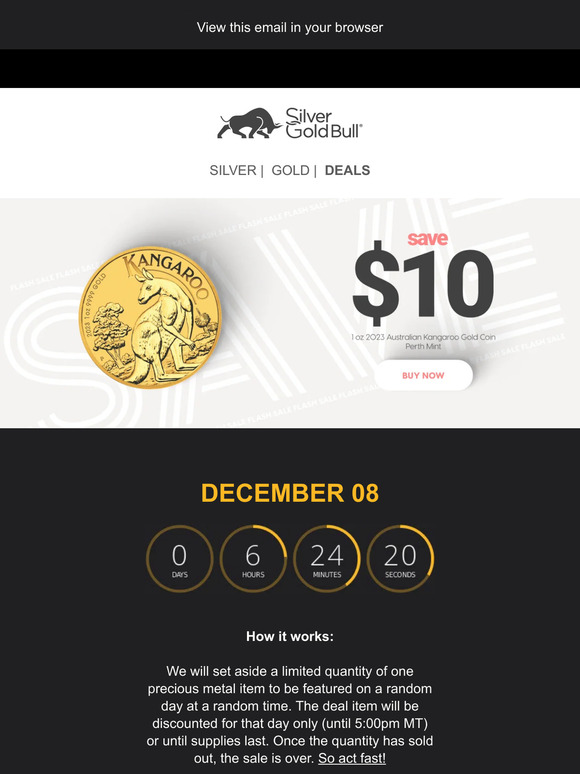 Flash Sale: 1 oz 2023 Australian Kangaroo Gold Coin | Perth Mint⚡⚡⚡