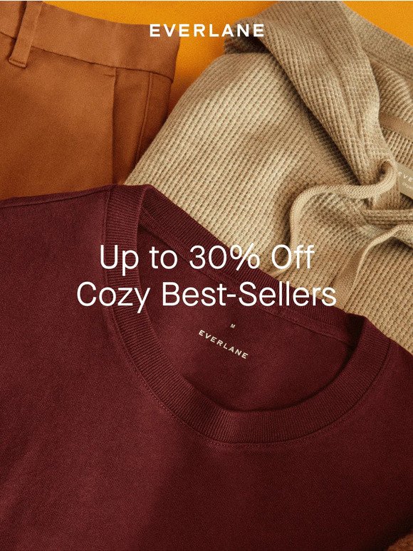 Up to 30% Off Cozy Best-Sellers