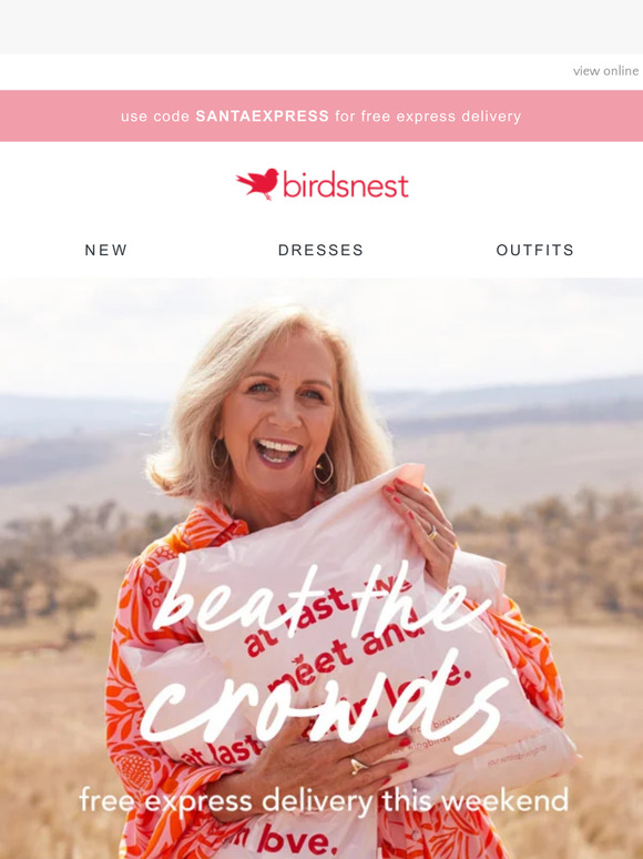 Birdsnest All aboard the Santa Express Delivery it???s FREE! Milled