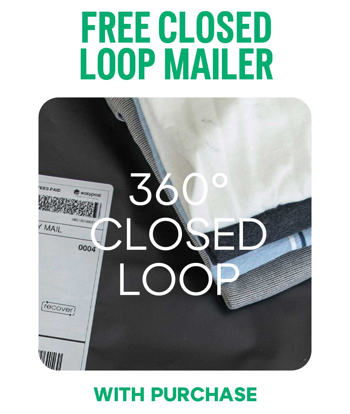 Recover: Receive a free Closed Loop mailer with purchase. | Milled