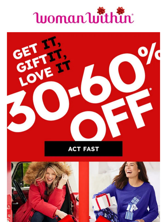 Woman Within 📮 Making A List & Checking It Twice With 3060 Off! Milled