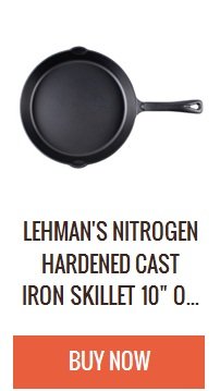 Lehman's Cast Iron Skillet - Nitrogen Hardened Cookware, Tough but