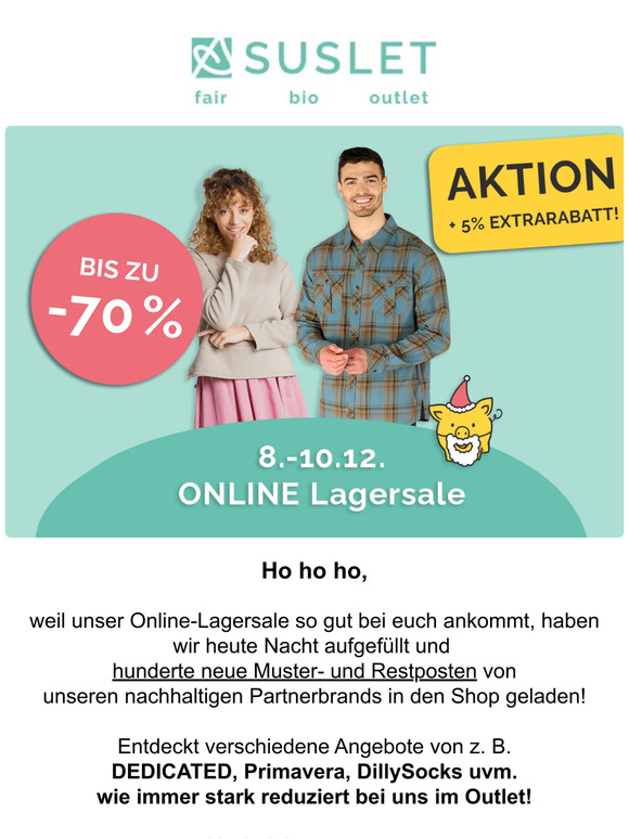 👀 Hunderte neue Schnäppchen jetzt online & Extra-Rabatt im Lagersale!