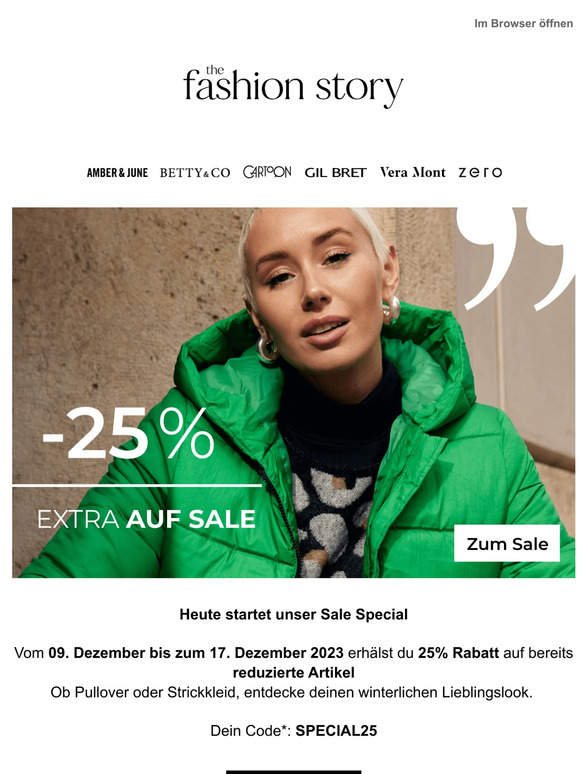 Heute startet unser Sale Special - 25% Rabatt für dich!