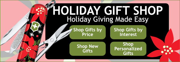 Holiday Gift Shop at Swiss Knife Shop