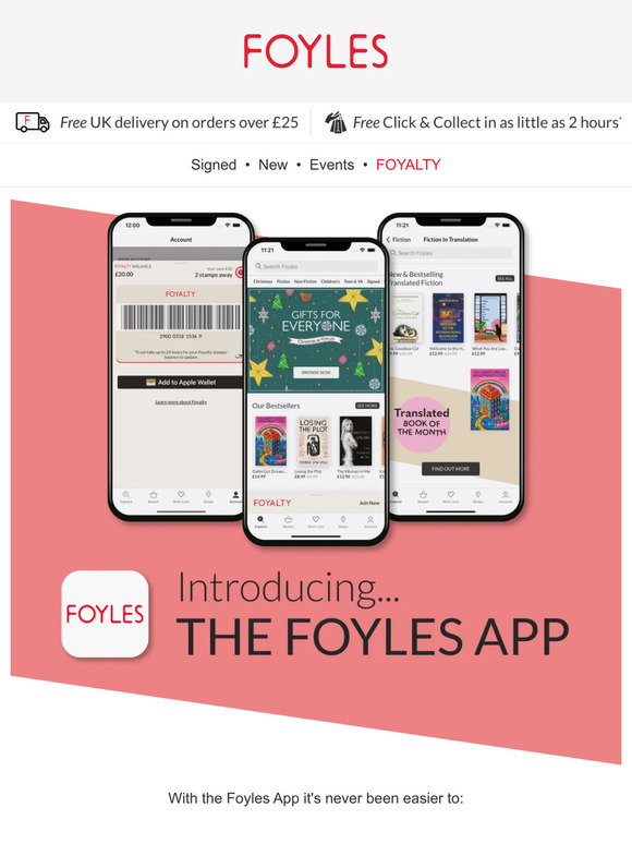 Foyles: Introducing the Foyles App | Milled