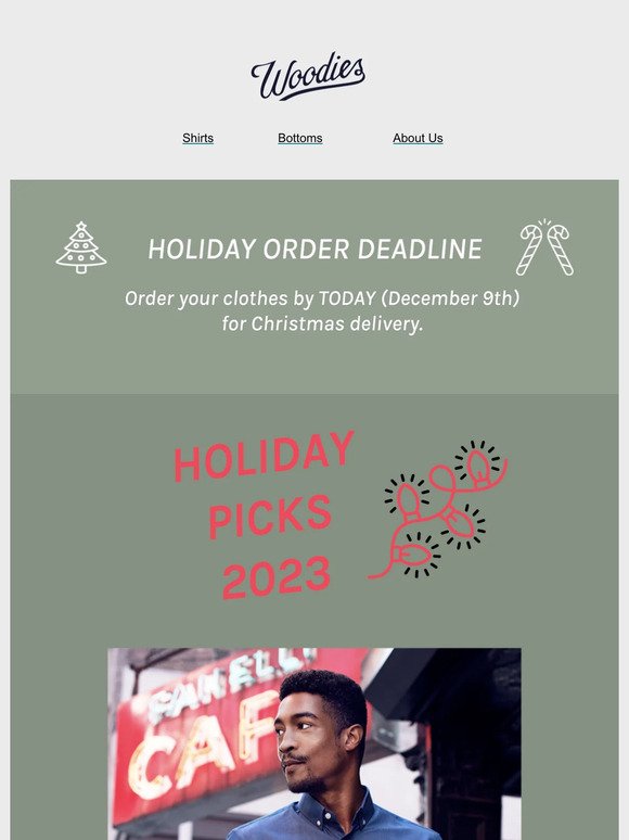 Hurry, time's ticking! Christmas Orders Due