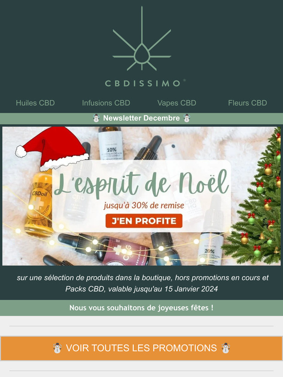 , ☃️ CBD en promotion pour cette fin d'année