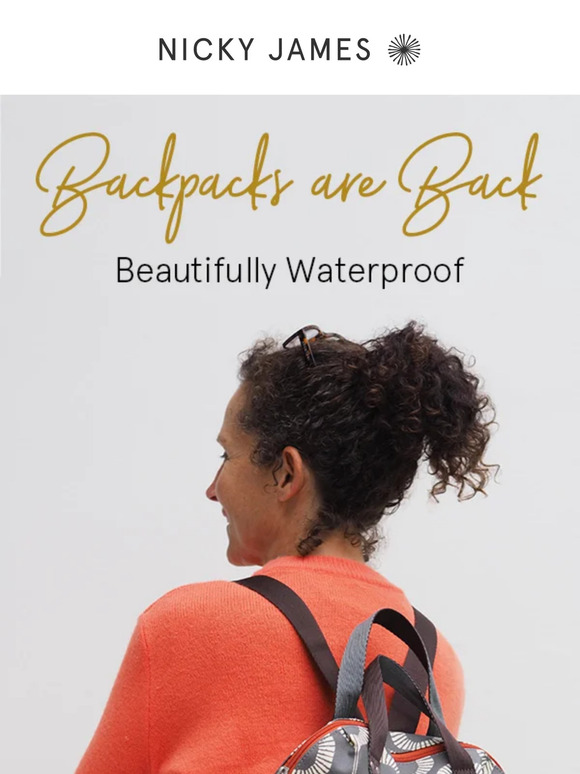 Nicky James Backpacks are Back💛