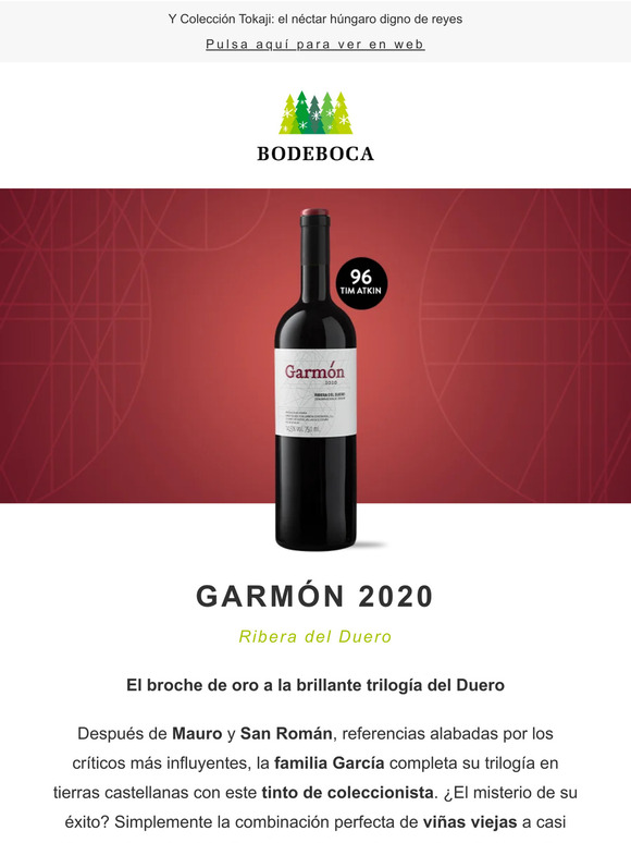 ¡Elegante y eterno! Con 96 Tim Atkin vuelve Garmón, la maravilla ribereña de la familia García