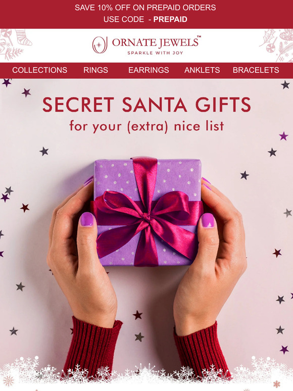 It's Secret Santa Time at Ornate Jewels 🎁 🎅✨