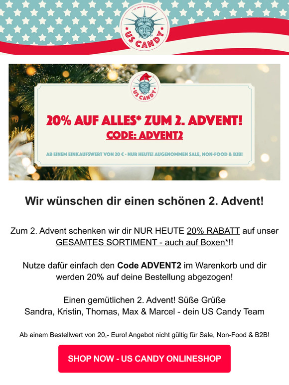 NUR HEUTE - 20% Advent-Sale🎄