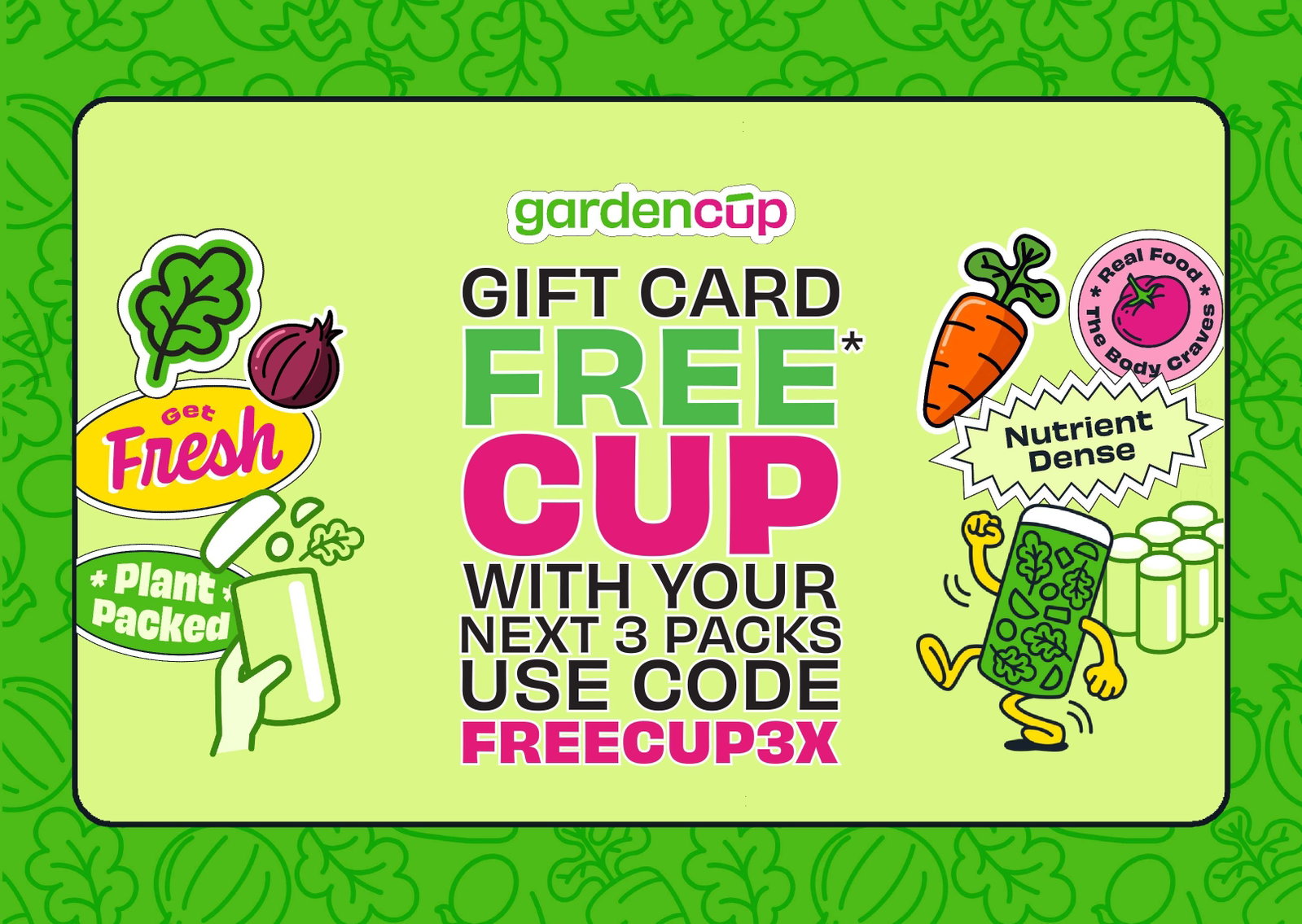 Gardencup Gift Card Free Cup With First Purchase