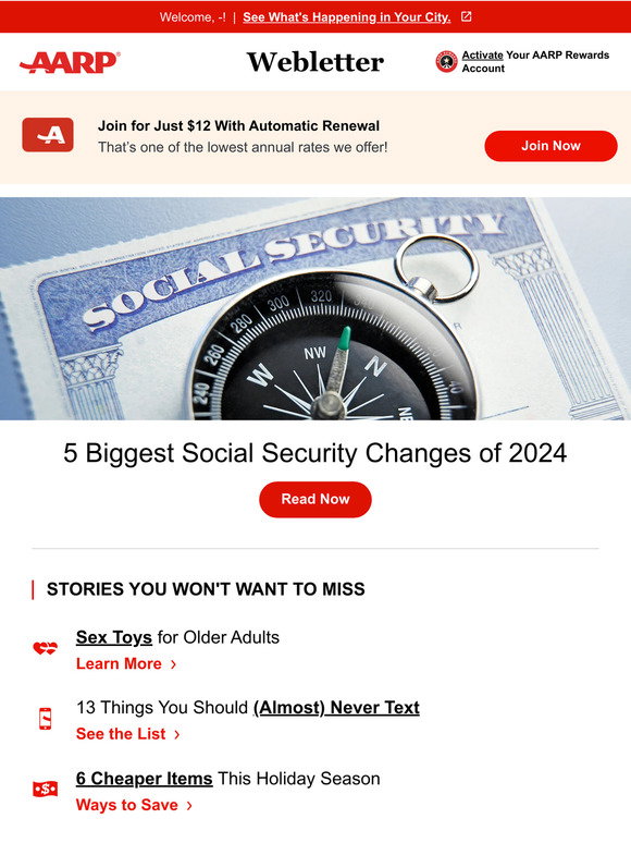 AARP: —, 5 Biggest Social Security Changes of 2024 | Milled