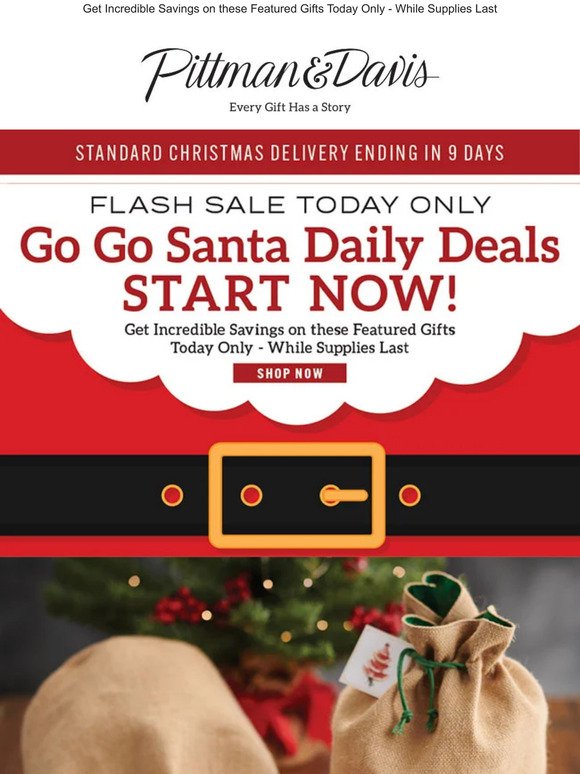 ⚡ FLASH Sale Today Only - Go Go Santa Daily Deals Start NOW! ⚡