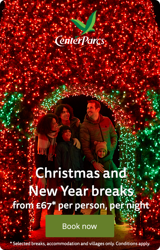 Christmas and New Year breaks from £67* per person, per night. Book now. *Selected breaks, accommodation and villages only. Conditions apply. apply.rom £23* per person, per night. Book now. *Selected breaks, accommodation and villages only. Conditions apply.