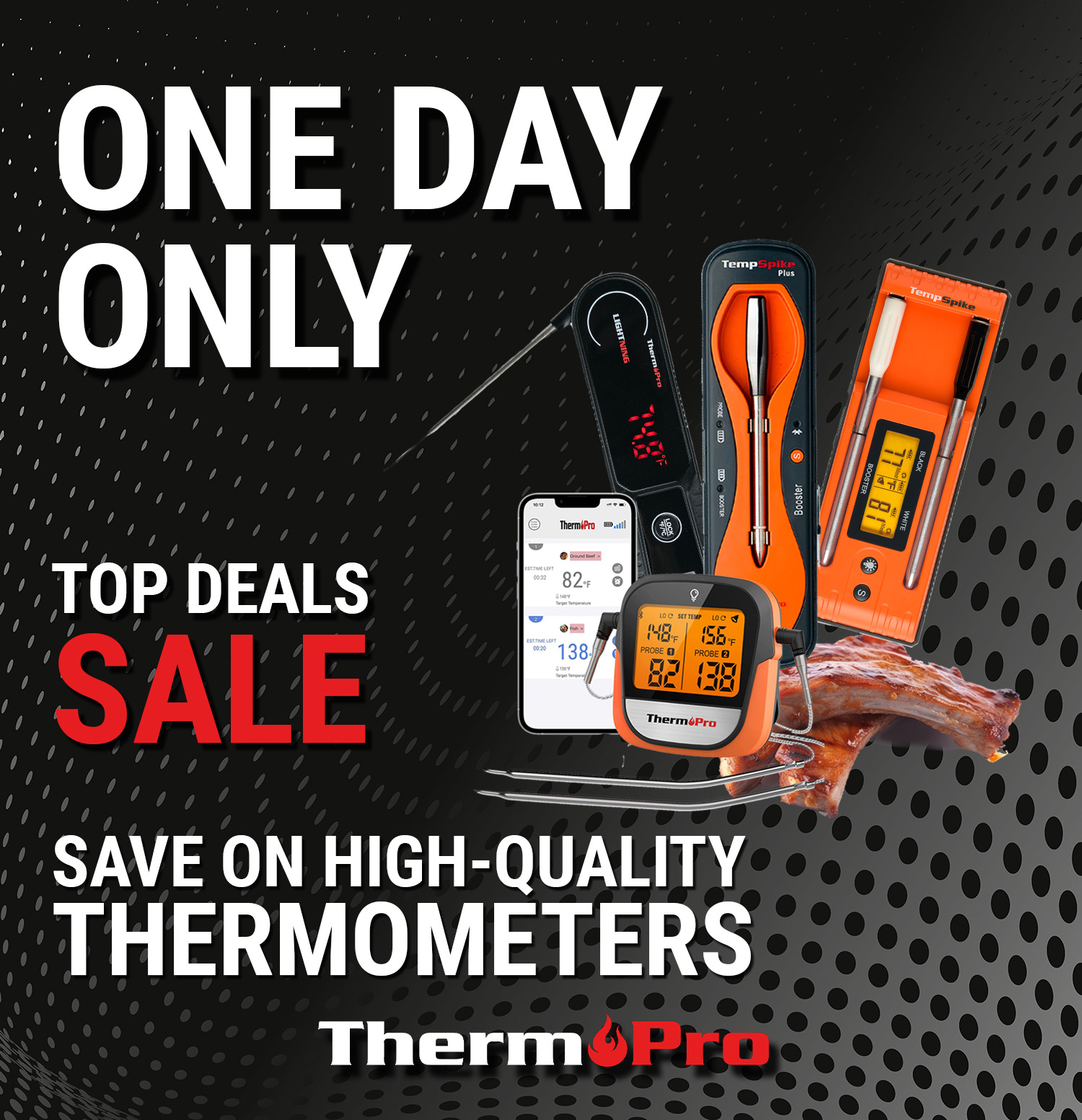 ThermoPro Top Deals One day sale Thermometers up to 43% off