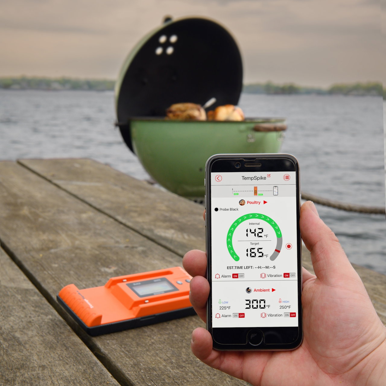 ThermoPro Twin TempSpike 500FT Truly Wireless Meat Thermometer with 2 Meat Probes, Bluetooth Meat Thermometer with LCD-Enhanced Booster, Meat Thermometer Wireless for Rotisserie BBQ Grill Oven Smoker