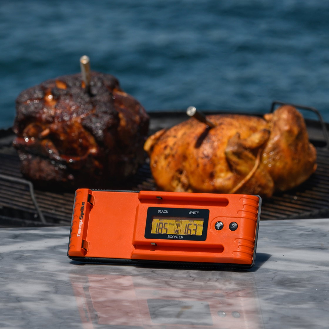 ThermoPro Twin TempSpike 500FT Truly Wireless Meat Thermometer with 2 Meat Probes, Bluetooth Meat Thermometer with LCD-Enhanced Booster, Meat Thermometer Wireless for Rotisserie BBQ Grill Oven Smoker
