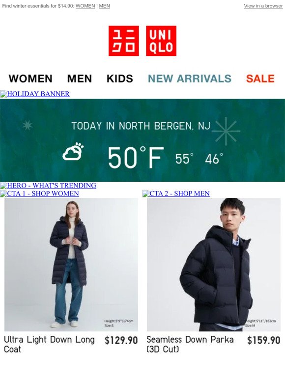 UNIQLO Email Newsletters: Shop Sales, Discounts, and Coupon Codes