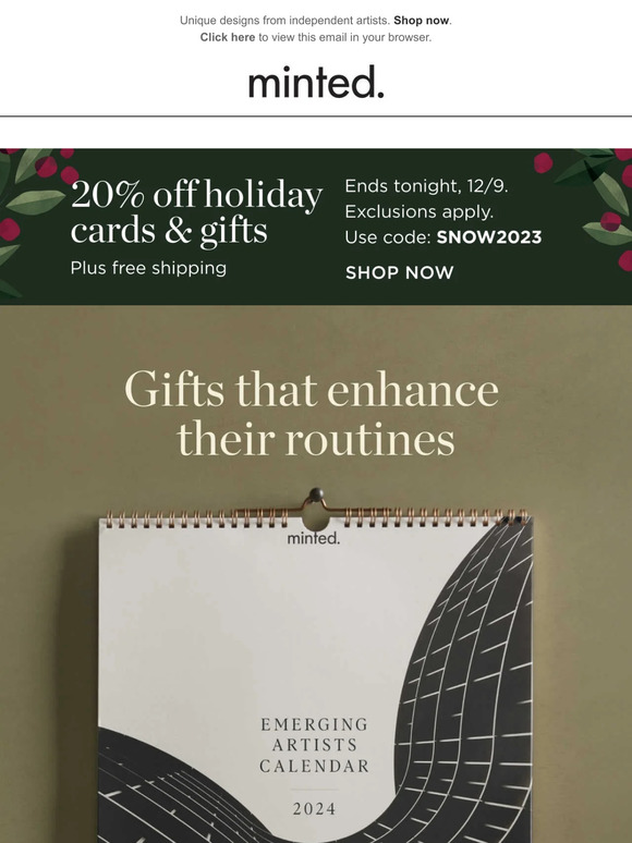 Inside: easy-to-personalize gifts (and 20% off)
