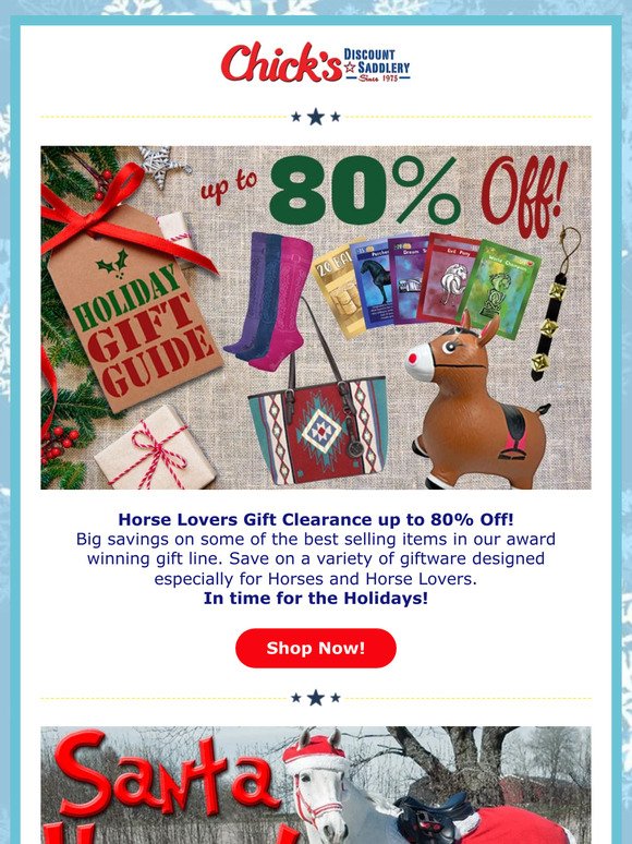 🐴 Gift Clearance up to 80% Off  🎅🏻