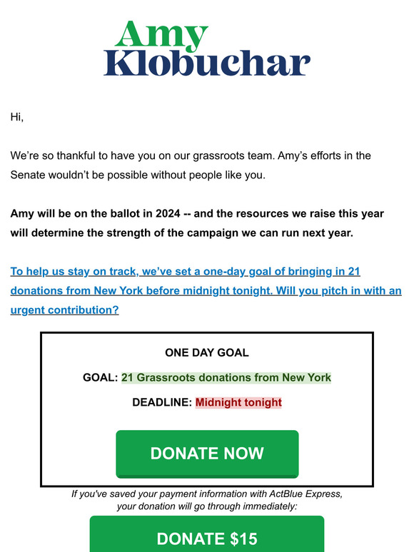 The resources we raise this year will determine the strength of the campaign we can run next year.