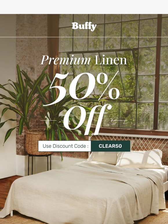 50% Off Premium Linen (Clearance Special!)