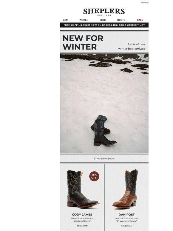Winter Arrivals: New Boots