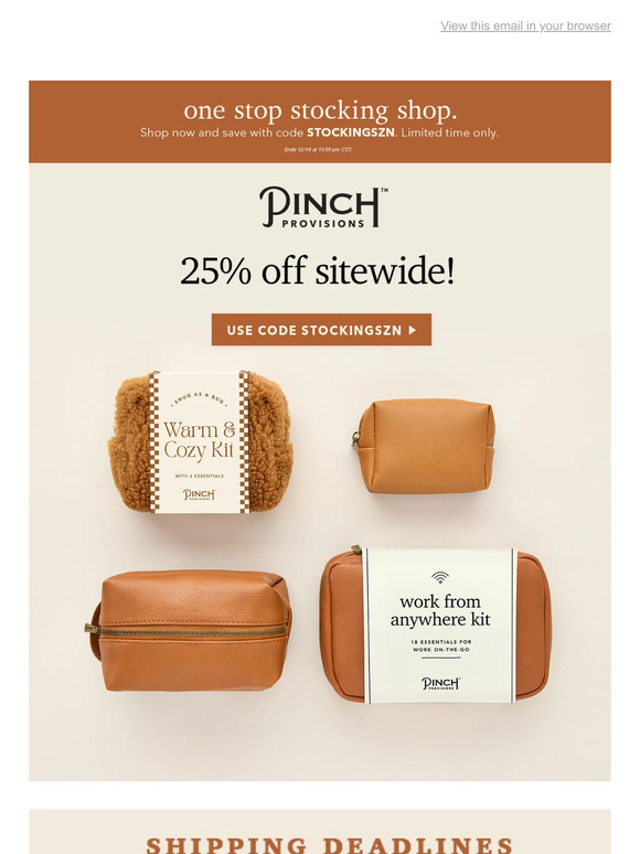 All Stocking Stuffers Are 25% Off!