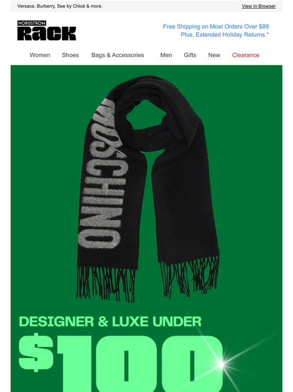 Designer & luxe under $200