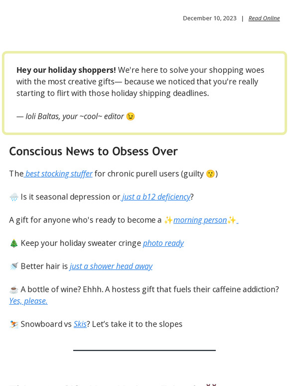 BRB, gone gifting