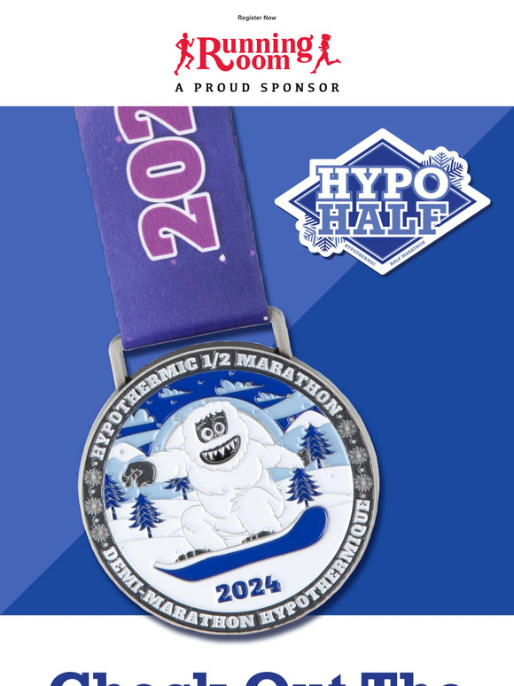 Running Room Canada ️ Check Out The 2024 Hypothermic Half Medal! ️