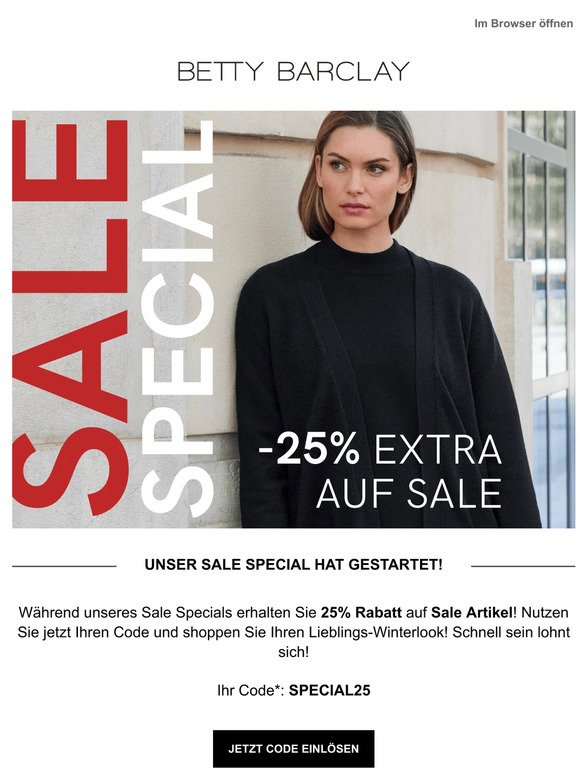 Sale Special: - 25% Rabatt auf Sale!