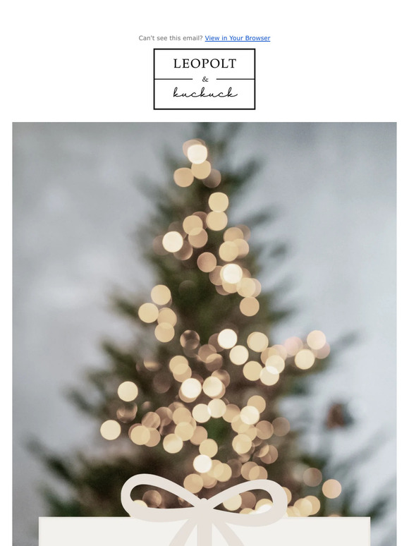 🌟 Festliche Erinnerung: 50% Rabatt bei LEOPOLT & Kuckuck! 🎁