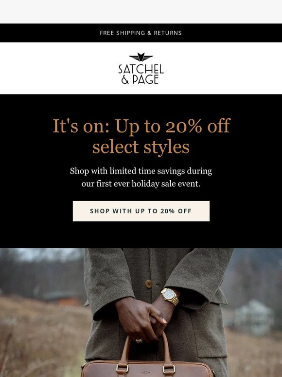 [Limited quantities] Up to 20% off select styles