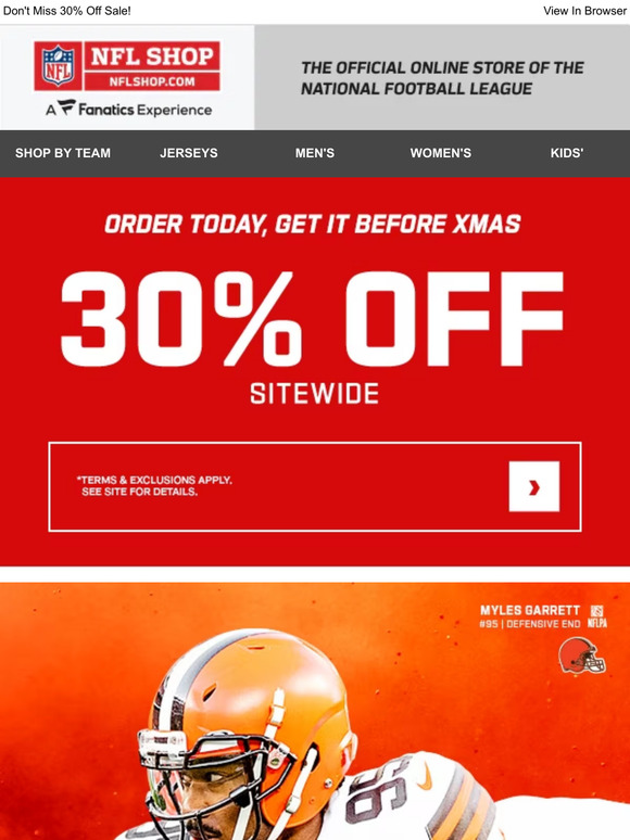 Give The Gift Of Gameday Gear + 30% OFF