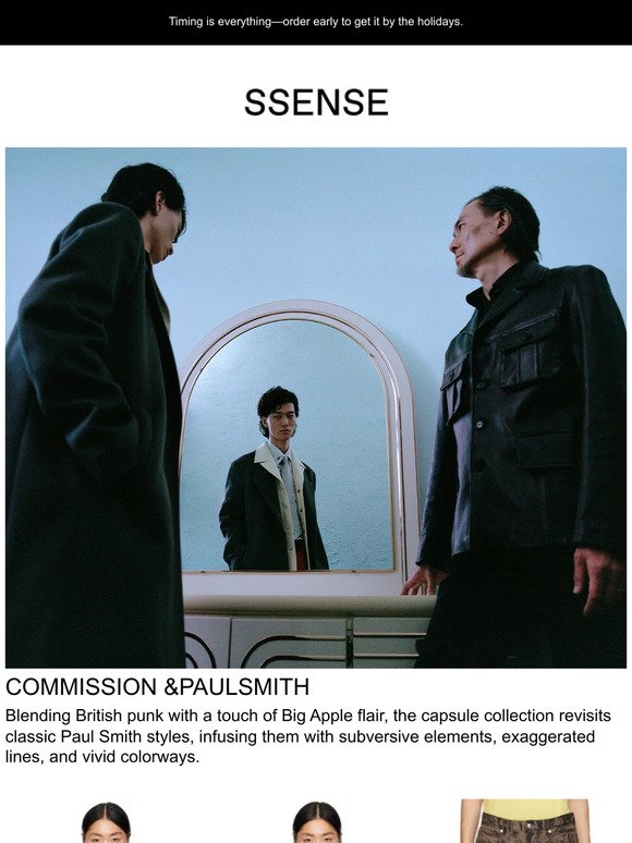 Now at SSENSE: Commission &PaulSmith