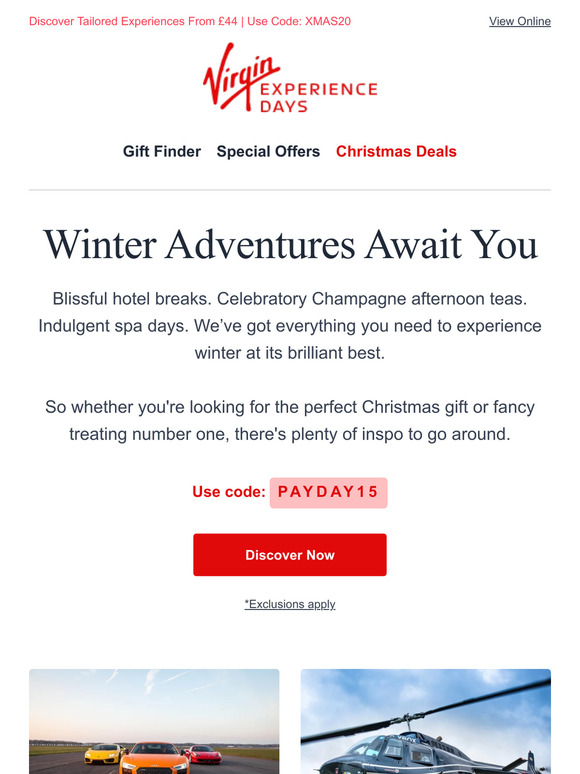 20% Off Winter Adventures ☃️❄️