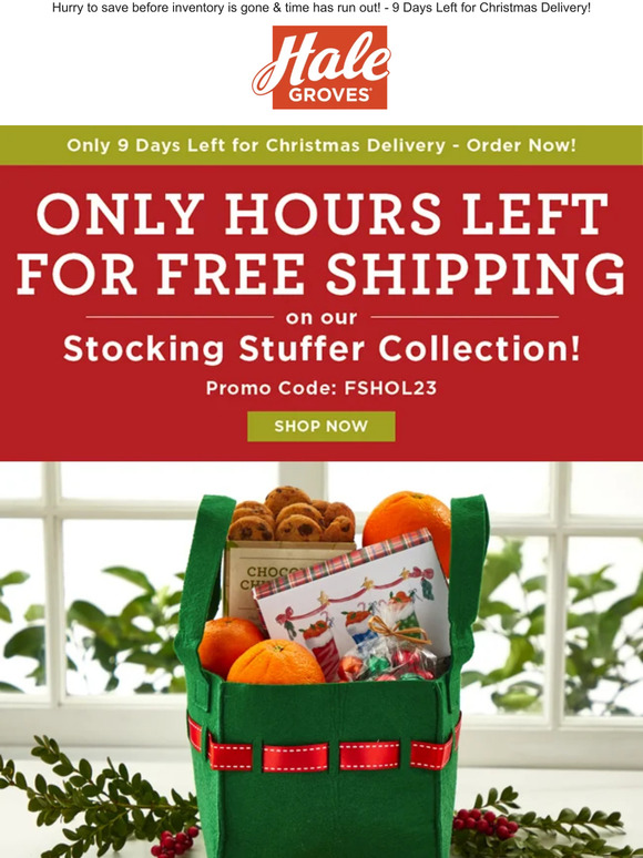 🍊 Only Hours Left for FREE Shipping on our Stocking Stuffer Collection! 🎁