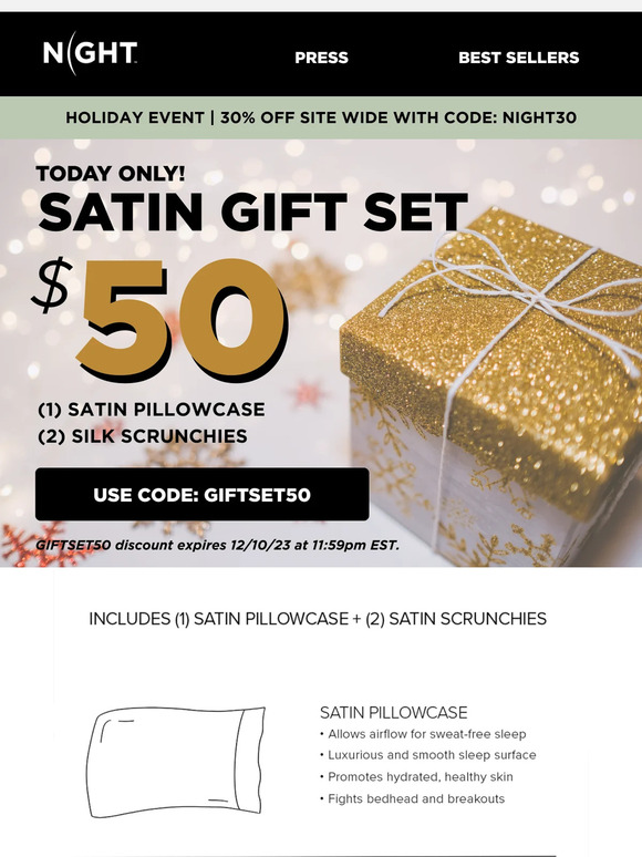 🎁 SATIN GIFT SET ONLY $50 🎁