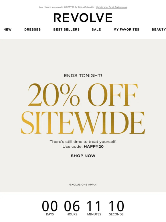 REVOLVE Email Newsletters Shop Sales, Discounts, and Coupon Codes